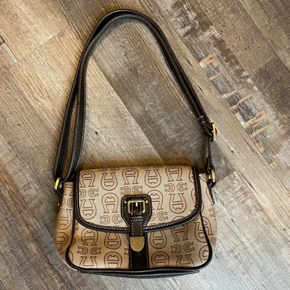Etiennne Aigner Fabric Cross Body Bag